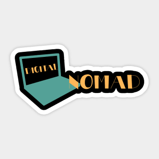 Laptop Digital Nomad Sticker